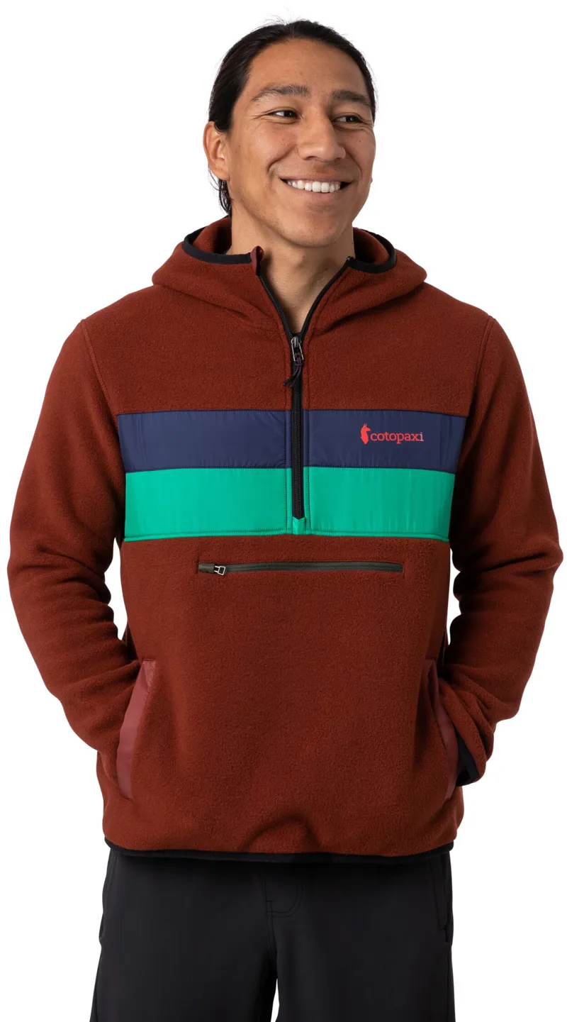 Cotopaxi Mens Teca Fleece Hooded Half-Zip Jacket - Single Track-2